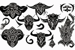 taurus warrior tattoo idea