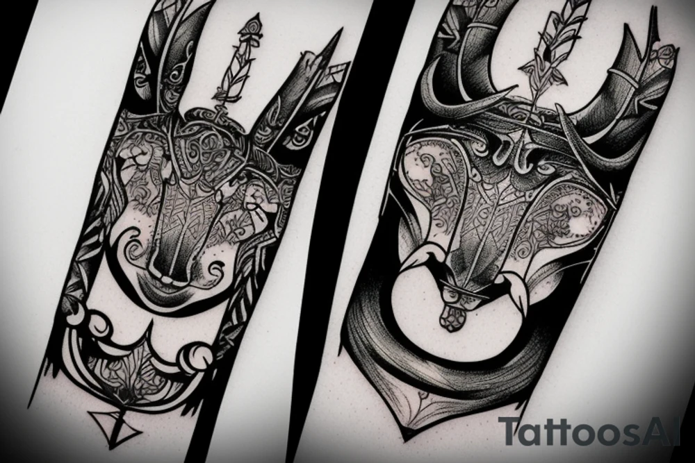 taurus warrior tattoo idea