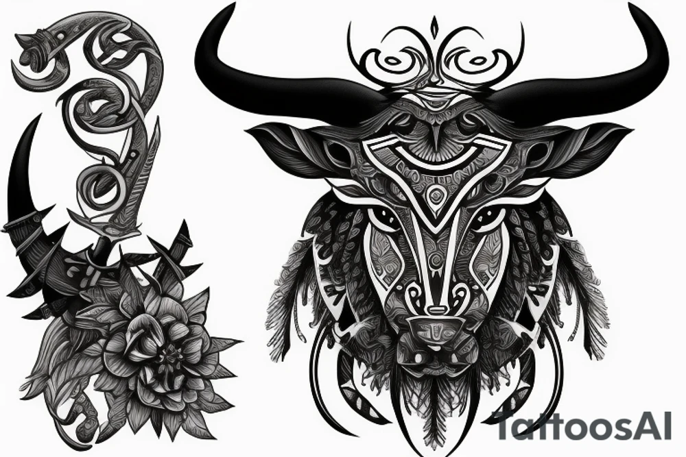 taurus warrior tattoo idea