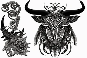 taurus warrior tattoo idea
