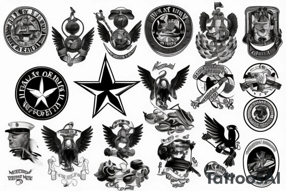 marine corps tattoo idea