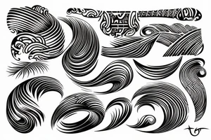 polynesian waves tattoo tattoo idea