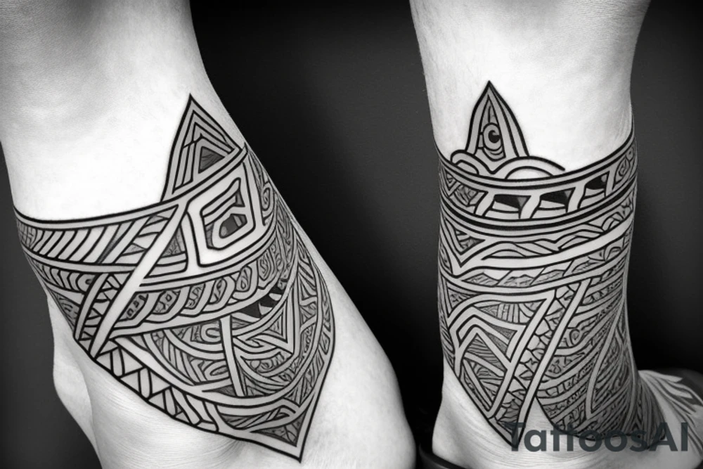 maori ankle tattoo tattoo idea