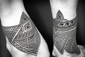 maori ankle tattoo tattoo idea