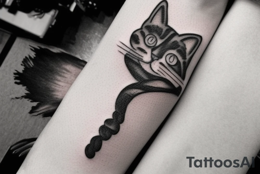 cat paw tattoo idea