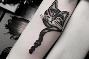 cat paw tattoo idea