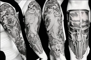 Renaissance fight tattoo idea