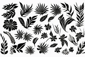 Hawaiian flower, tattoo idea