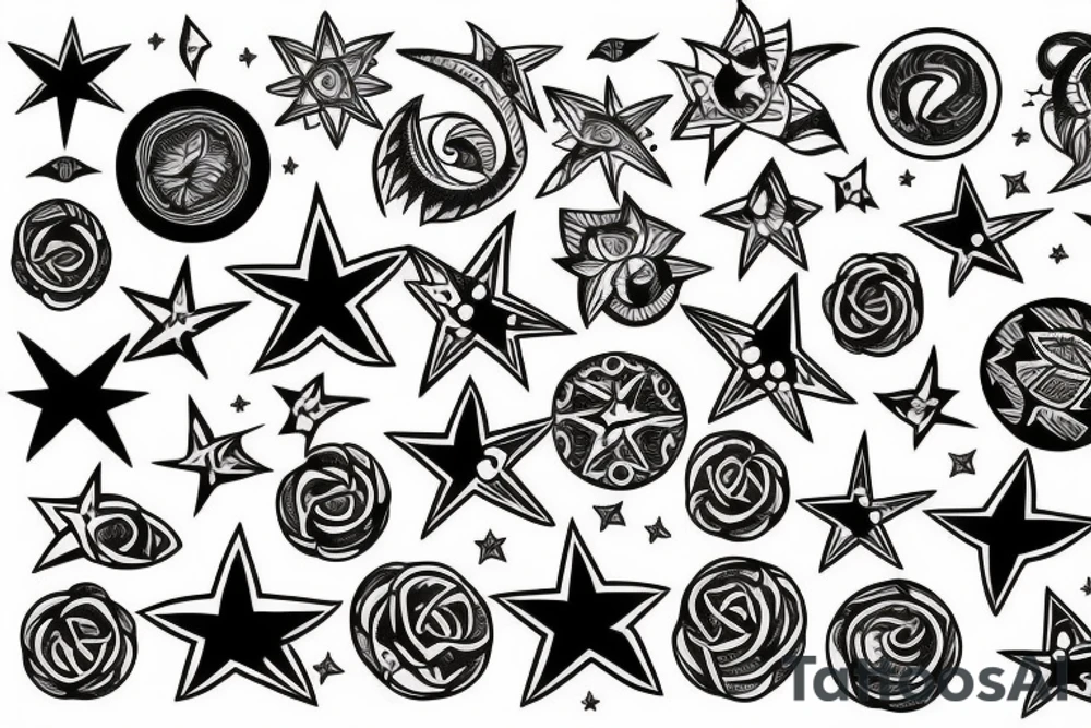 Stars tattoo idea