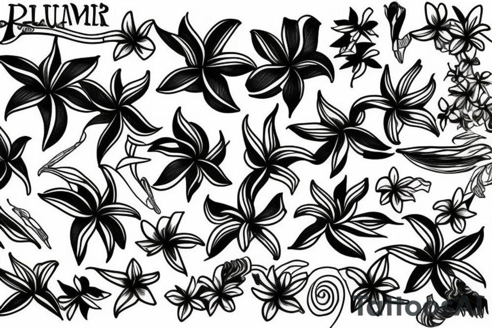 plumeria tattoo idea