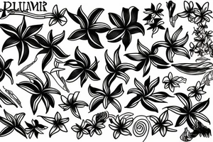 plumeria tattoo idea