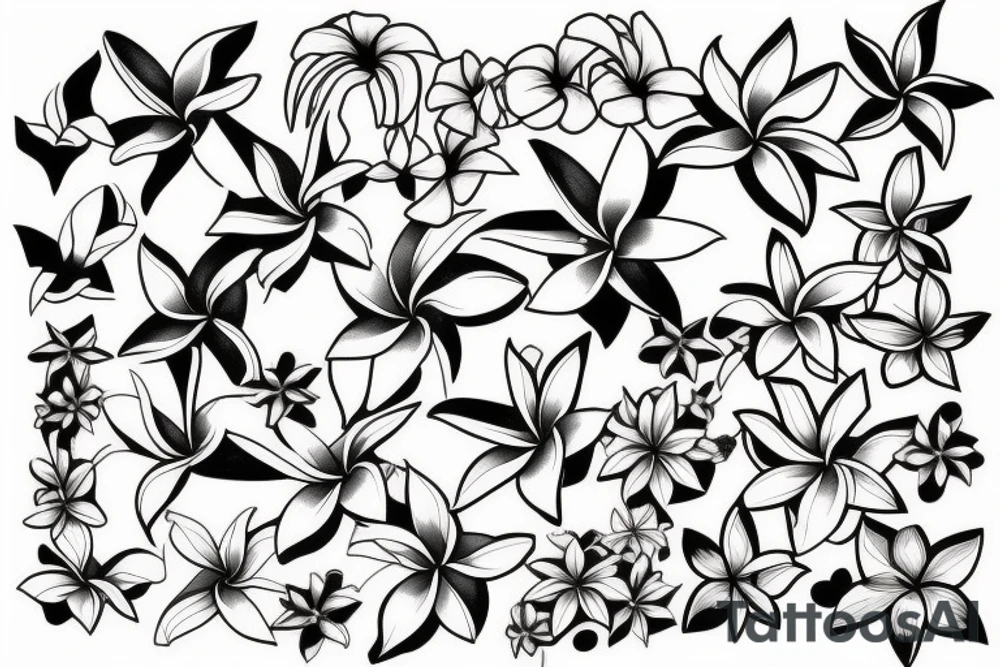 plumeria tattoo idea