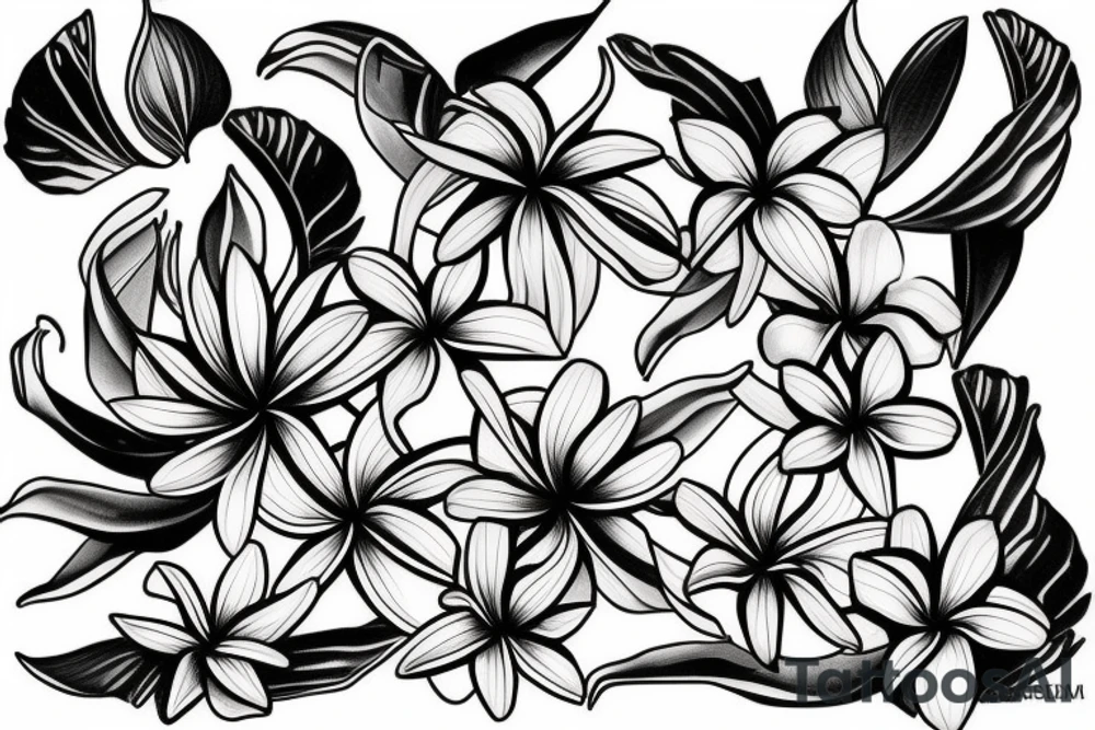 plumeria tattoo idea