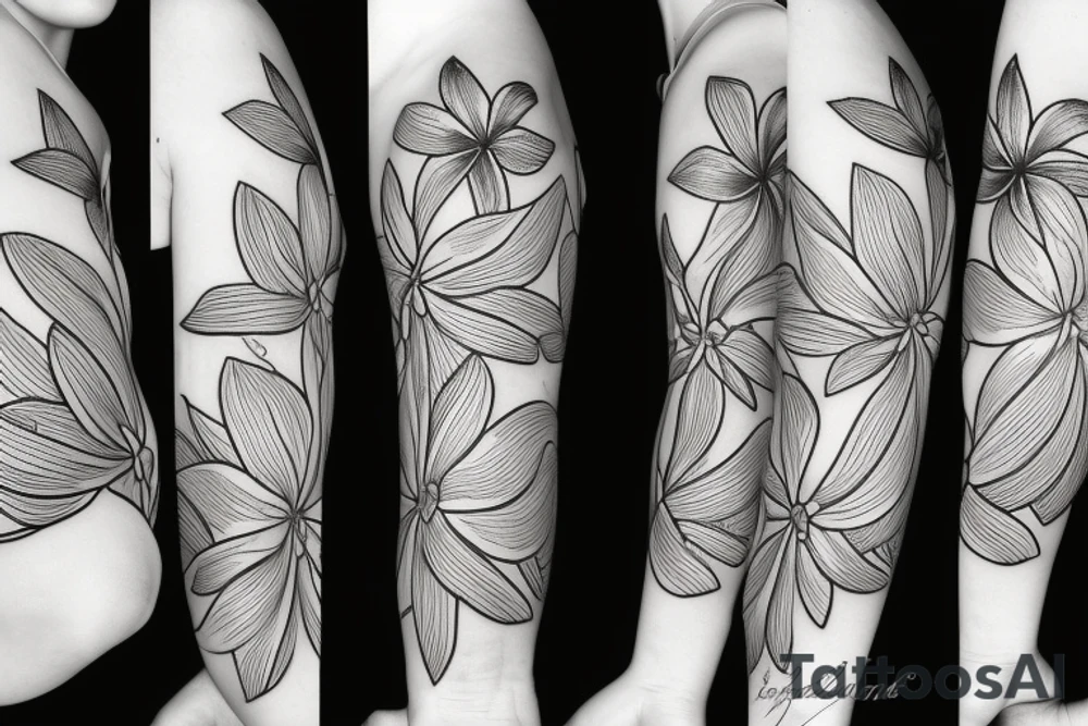 plumeria tattoo idea