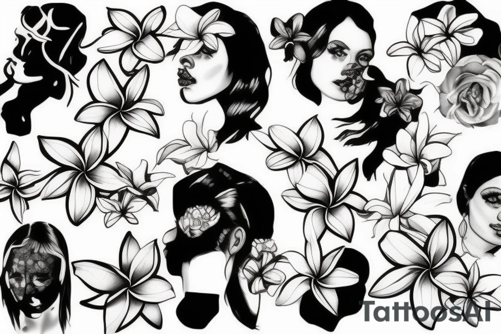 plumeria tattoo idea