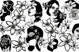 plumeria tattoo idea
