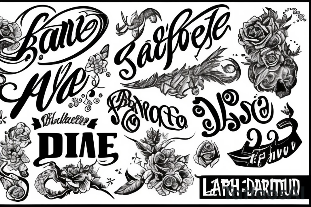 The name BARTEE tattoo idea