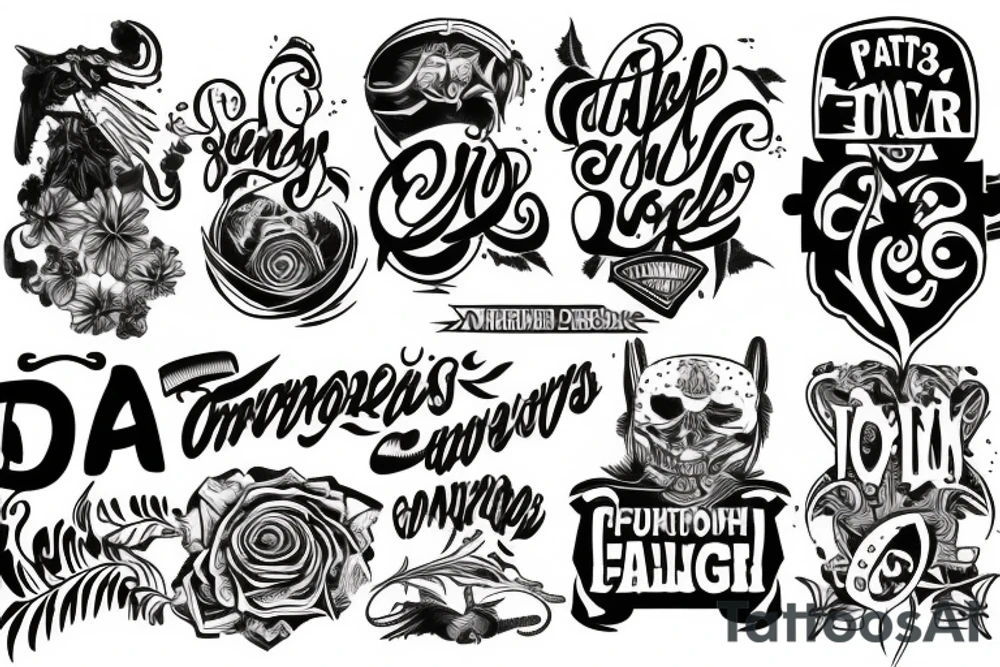 Farther and 2 sons tattoo idea