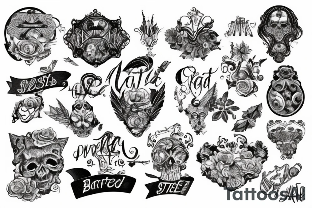 The word BARTEE tattoo idea