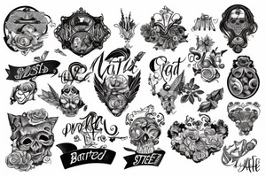 The word BARTEE tattoo idea