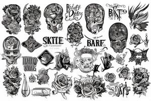 The word BARTEE tattoo idea