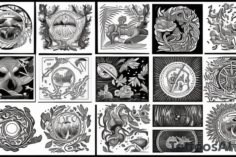 Flammarion woodcut tattoo idea