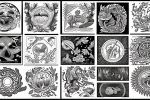 Flammarion woodcut tattoo idea