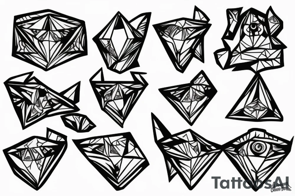 Diamond tattoo idea