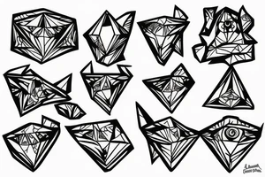 Diamond tattoo idea