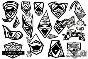 Diamond tattoo idea
