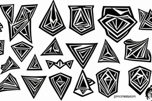 Diamond tattoo idea