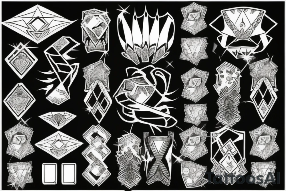 Diamond tattoo idea