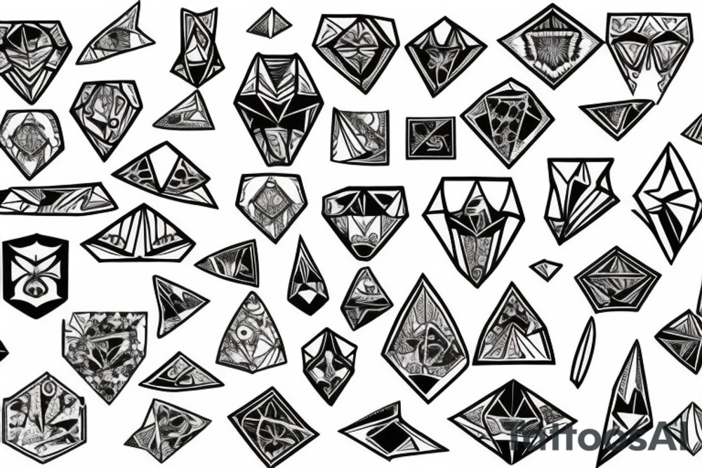 Diamond tattoo idea