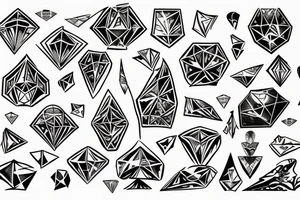 Diamond tattoo idea