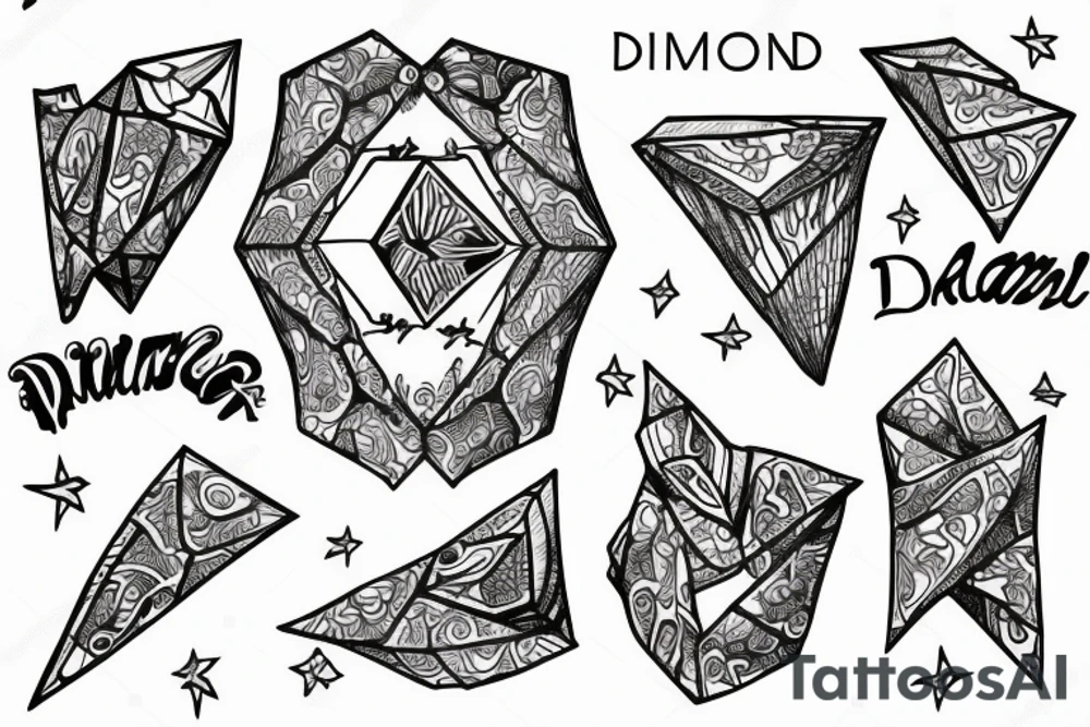 Diamond tattoo idea