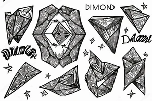 Diamond tattoo idea