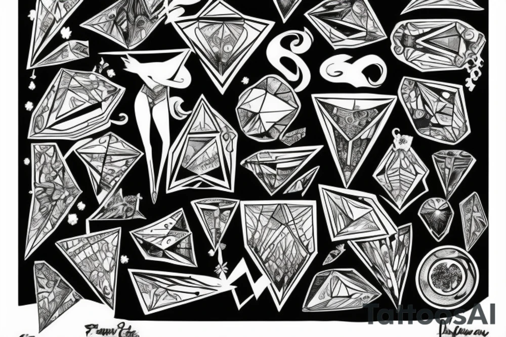 Diamond tattoo idea