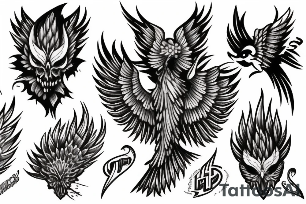 Phoenix tattoo idea