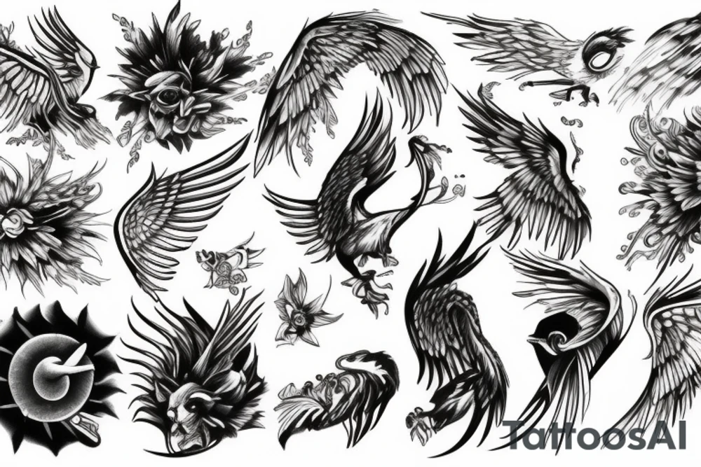 Phoenix tattoo idea