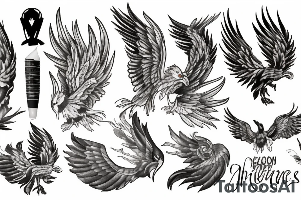 Phoenix tattoo idea