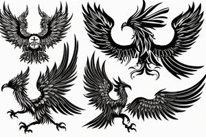 Russian Phoenix tattoo idea
