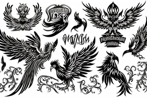 Russian Phoenix tattoo idea