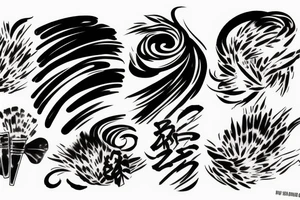 Three brush strokes tattoo idea
