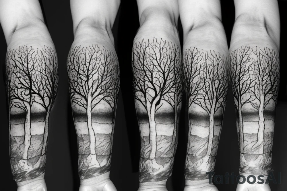 3 trees tattoo idea