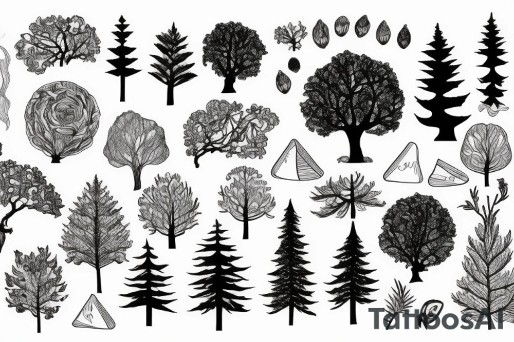 3 trees tattoo idea