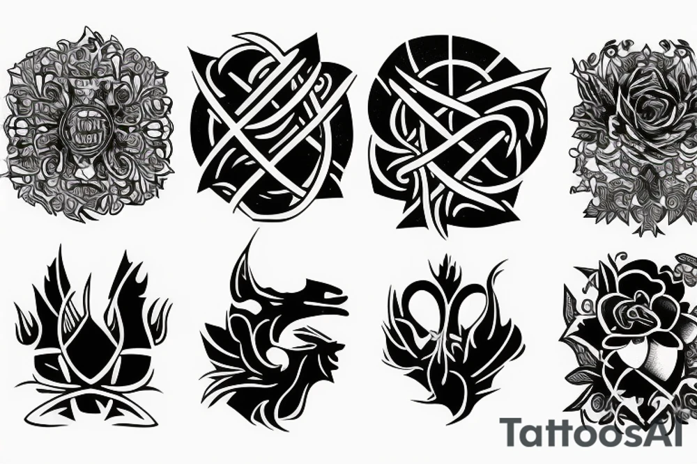3 ties tattoo idea