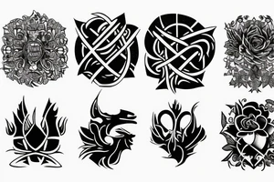 3 ties tattoo idea