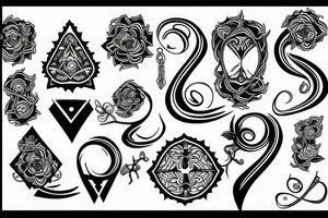 3 ties tattoo idea