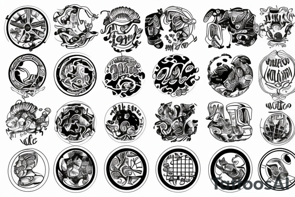 Three tires tattoo idea