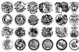 Three tires tattoo idea